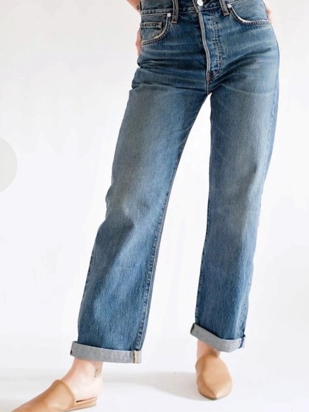 CQY Cuffed denim jeans Blue Size 26